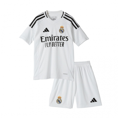 Kids Real Madrid Home Kit(Jersey+Shorts) 2024/25