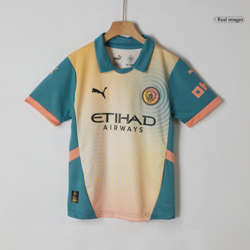 Kids Manchester City Fourth Jersey Kit 2024/25