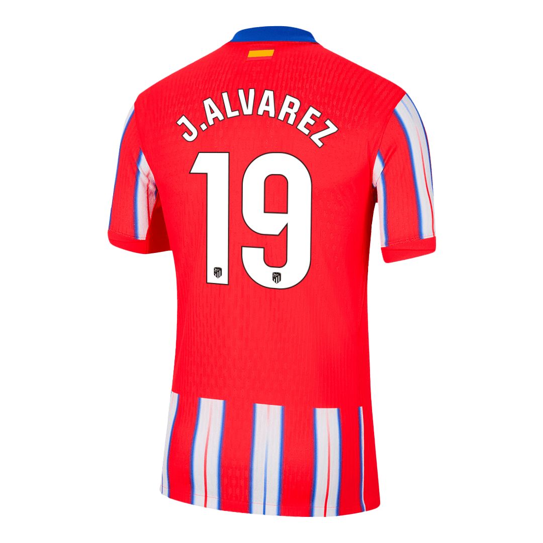 J.ALVAREZ #19 Atletico Madrid Home Jersey Player Version 2024/25